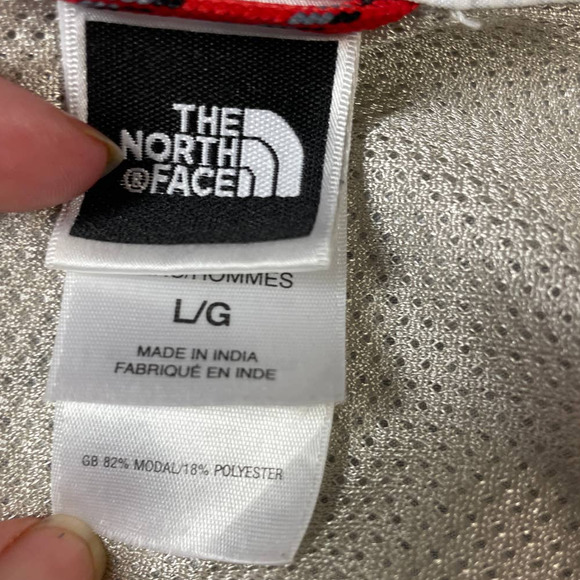 The North Face Light Gray white Plaid Shirt Size Large - Picture 6 of 10